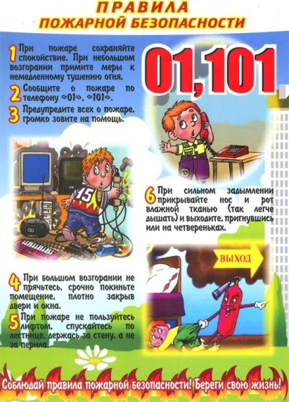 Правила пожарной безопасности.